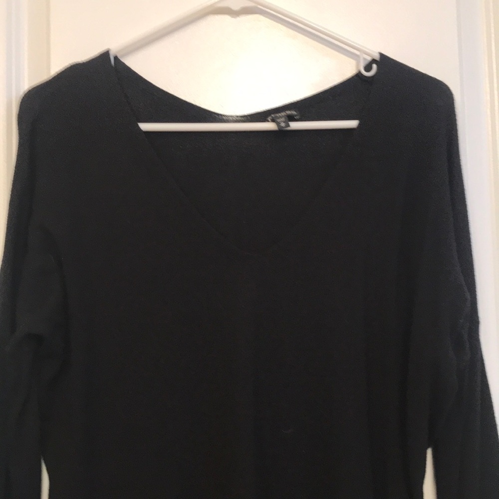 Little black V-neck sweater
